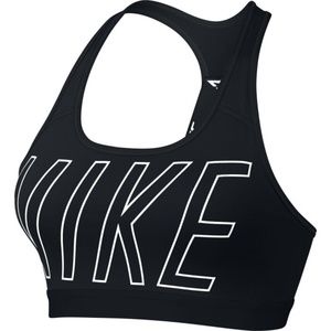 Nike Pro Classic Logo Read Bra - White/Black 847570-010 Size S.